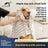 Superfine fibre quick-drying dog bathrobe in Pink Stripe, front view