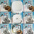 Automatic Pet Water and Food Bowl in White PP Plastic with Removable Parts for Small Pets
