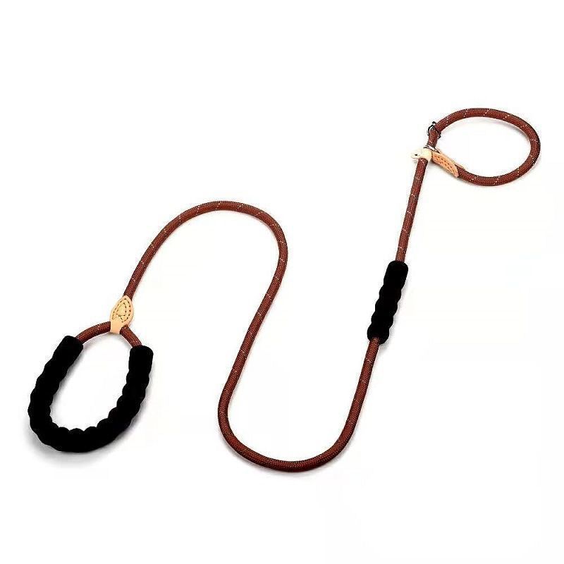 Braided rope dog leads in five colours and lengths