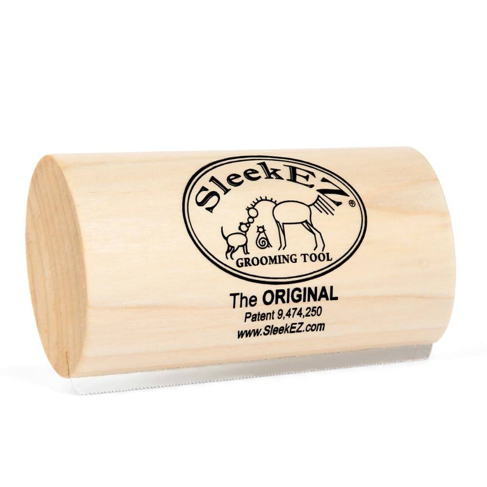 Solid Wood Grooming Brush for Dogs, Cats and Horses