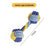 Assorted knotted cotton rope dog toys in sixteen fun designs