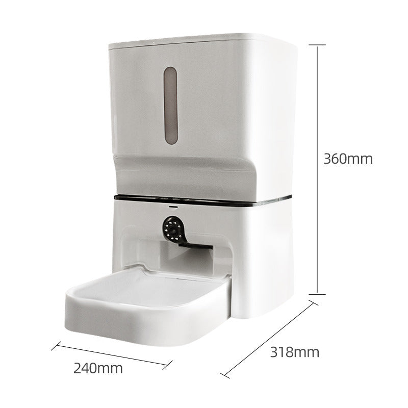 Smart 7L Automatic Pet Feeder with 2K Camera, Laser Toy and 5G WiFi App Control