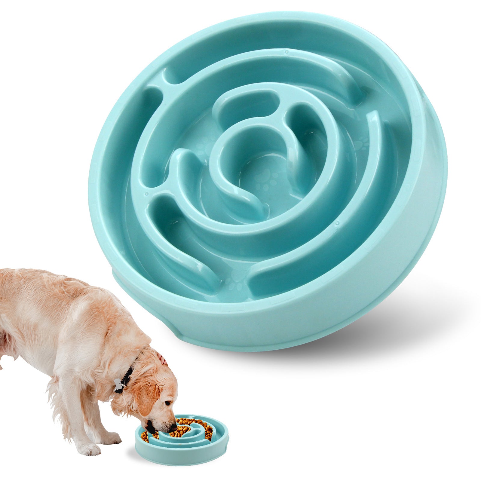 Slow Feeder Pet Bowl Anti-Slip Tray