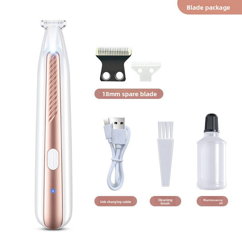 Waterproof Cordless Mini Pet Shaver with LED Light for Dogs and Cats