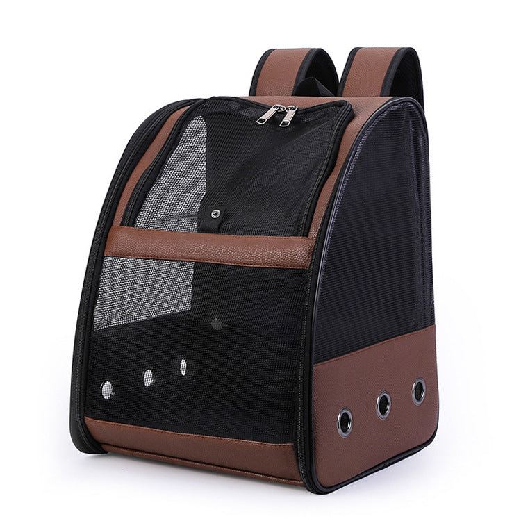 Bird travel backpack carrier with mesh windows for parrots, view 7