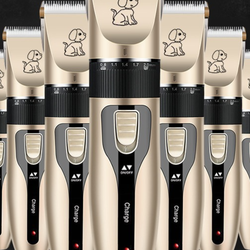 Cordless Pet Clipper Kit with Guide Combs, Scissors and Nail File