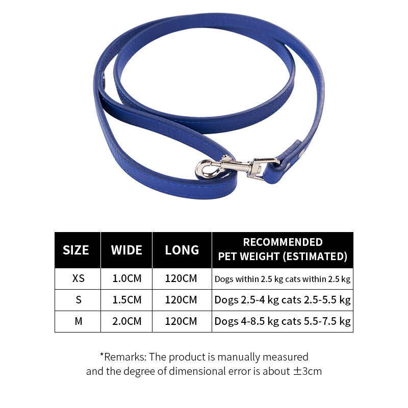 PU leather dog lead, available from Pet Royale UK