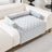 Large plush dog bed mat with pillow in Light Grey, size 90 x 135cm