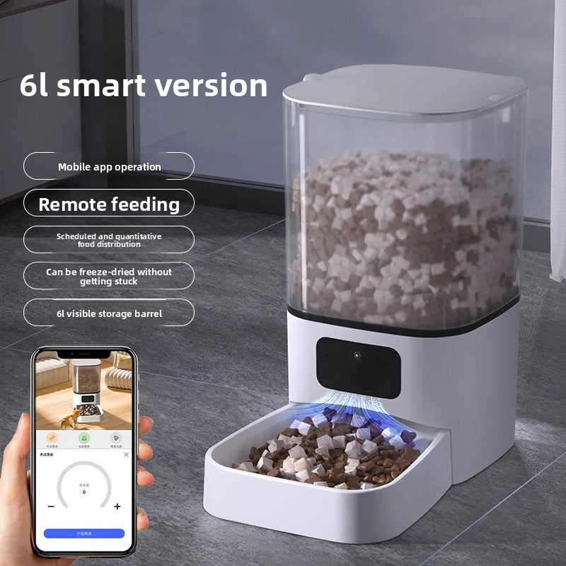 Automatic Smart Pet Feeder with Camera and Remote Control