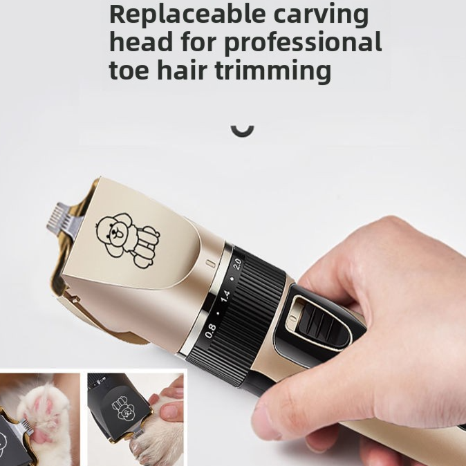 Ceramic Blade Electric Pet Clipper Kit with 5 Attachments