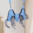 Blue pet grooming hammock restraint bag for dogs and cats, image 1