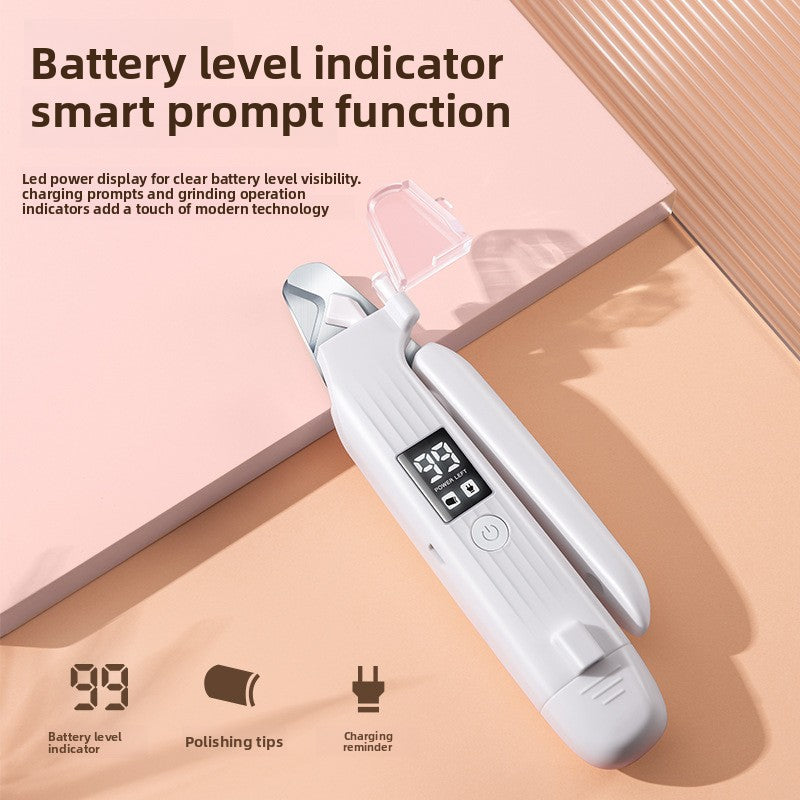 Rechargeable LED Pet Nail Clipper with Built-in Sharpener