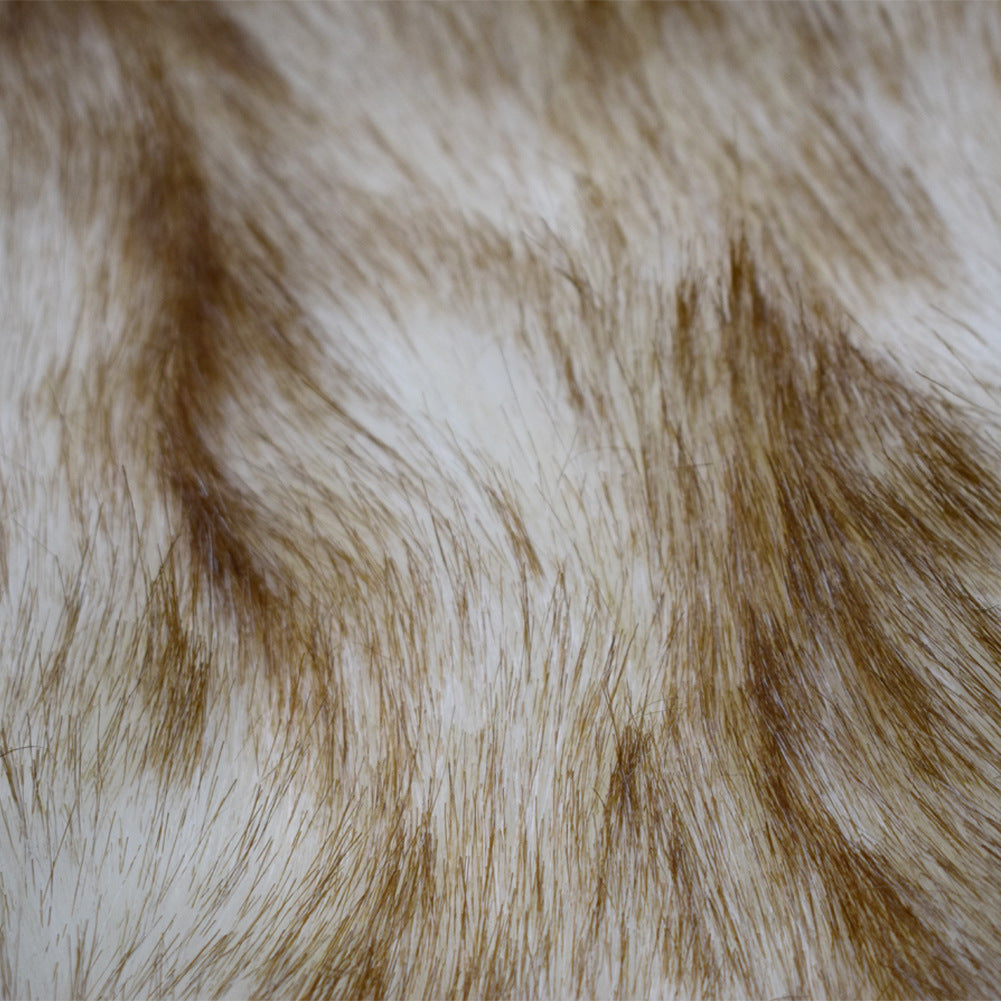 Soft plush faux fur dog mat with foam, photo from another angle