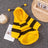 Yellow bee style fleece dog coat, in Yellow, sizes Small to Extra Large, image 5
