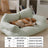 Breathable small dog bed with removable washable cover, photo from another angle