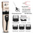 Pet Hair Clipper Set with 4 Limit Combs, Rechargeable Dual Voltage