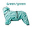 Waterproof four-leg windbreaker for large dogs in Black, side view