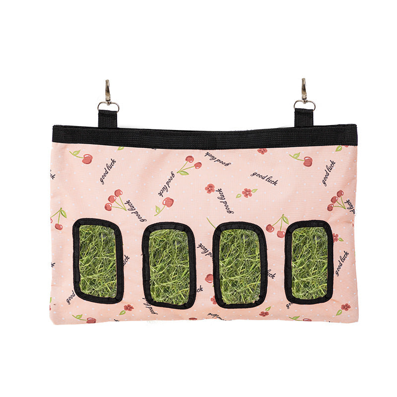 Hanging Oxford Cloth Hay Bag for Rabbits, Guinea Pigs and Chinchillas, Small or Large