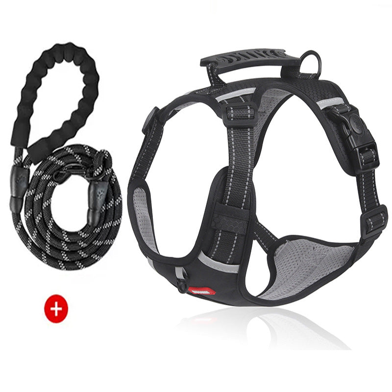 Adjustable burst-resistant dog harness, ideal for everyday use