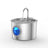 304 Stainless Steel Pet Water Fountain, 2.2L Circulating Dispenser with Filter System