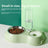 Gravity pet feeder and water bottle station with stainless steel bowl, view 1