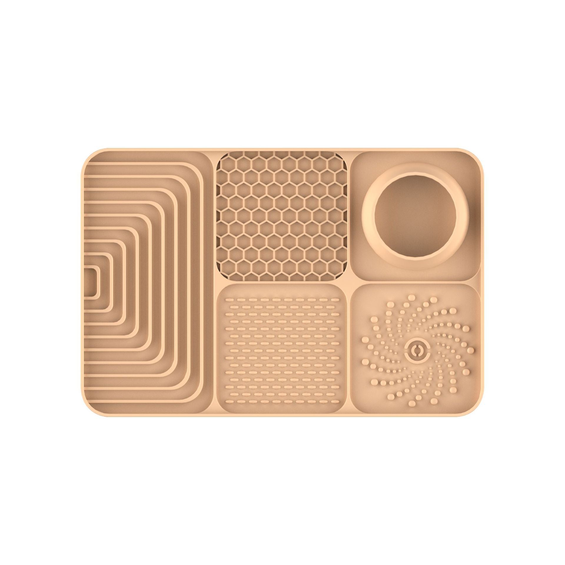Silicone Pet Lick Mat Slow Feeder Tray with Suction Cup Non-Slip Base for Cats and Dogs