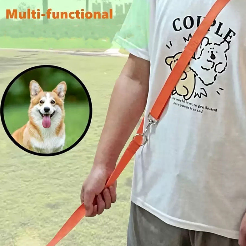 Thick nylon dog walking lead 238cm long, ideal for everyday use