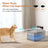 Cordless Stainless Steel Pet Water Fountain with Motion Sensor and Type-C Charging
