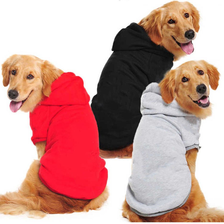Plain polyester dog sweatshirt, available in 5 colours, sizes Extra Small to 9XL, image 1