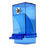 Anti splash cage mounted parrot feeder box in clear plastic, view 5