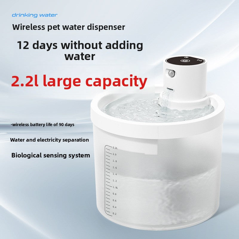 Automatic Wireless Pet Water Dispenser with Filtration System