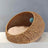 Hand woven rattan cat bed with removable washable cushion, view 15 of 23