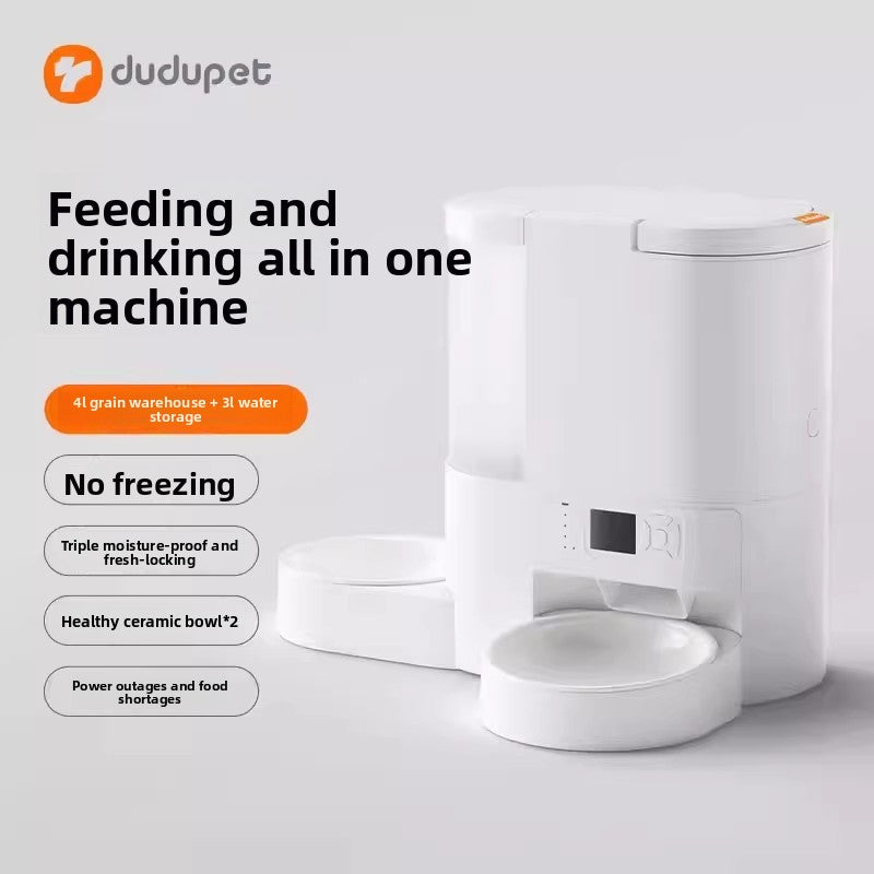 Smart Automatic Pet Feeder with Camera, Water Dispenser and Wi-Fi App Control