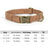 Retro PU leather dog collar and lead, available from Pet Royale UK