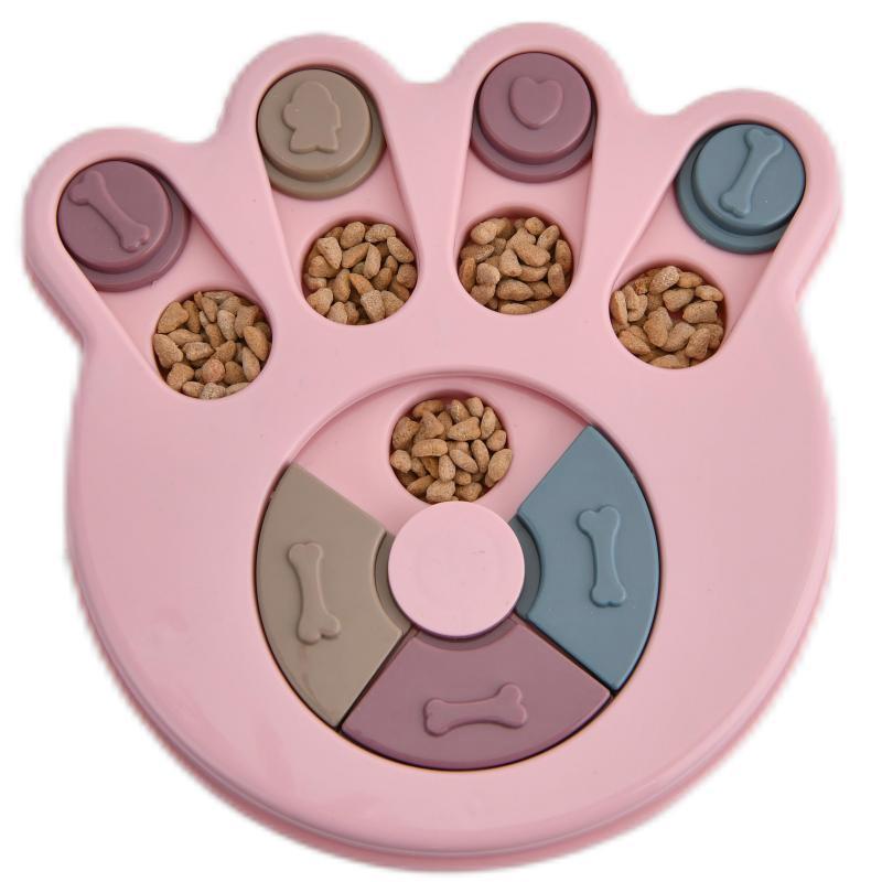 Puzzle Slow Feeder Toy Bowl for Dogs, Bite-Resistant PP Plastic, Choice of Shapes