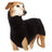 Soft velvet sleeveless dog vest in solid colour, product image 2