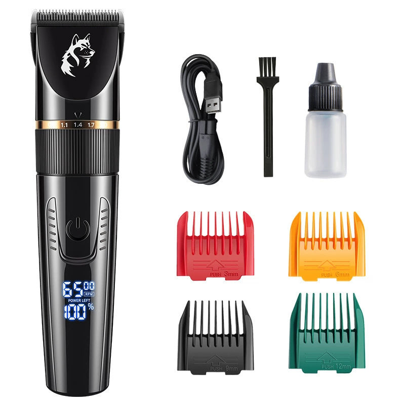 Two-Speed Cordless Pet Clipper Kit with LED Display, Low Noise