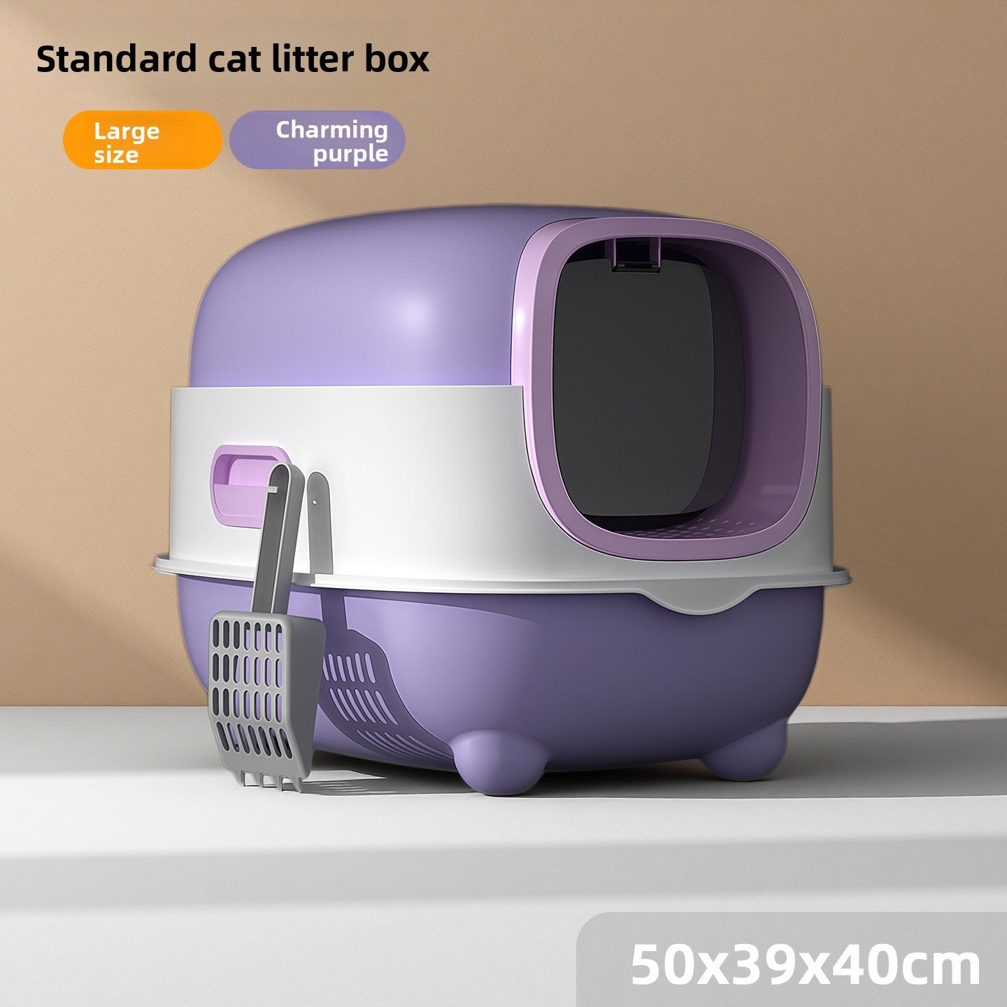 Enclosed Cat Litter Box with UV Light and Odour Control