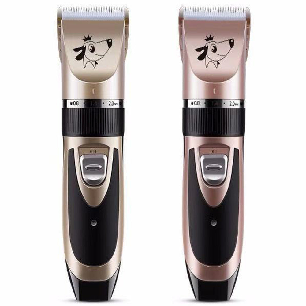 Pet Hair Clipper Set with 4 Limit Combs, Rechargeable Dual Voltage