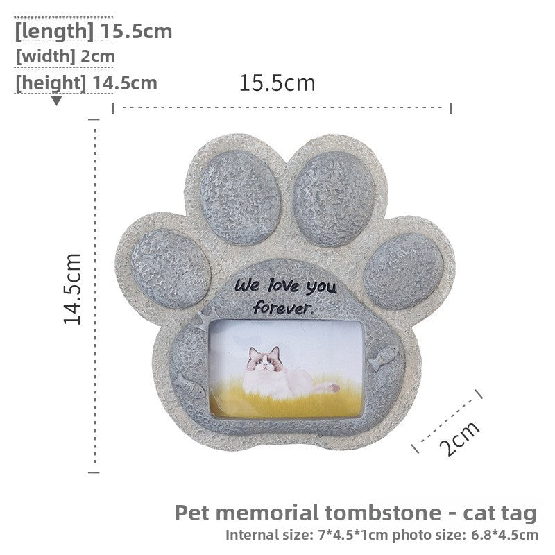 Pet Memorial Stone Resin Craft Ornament