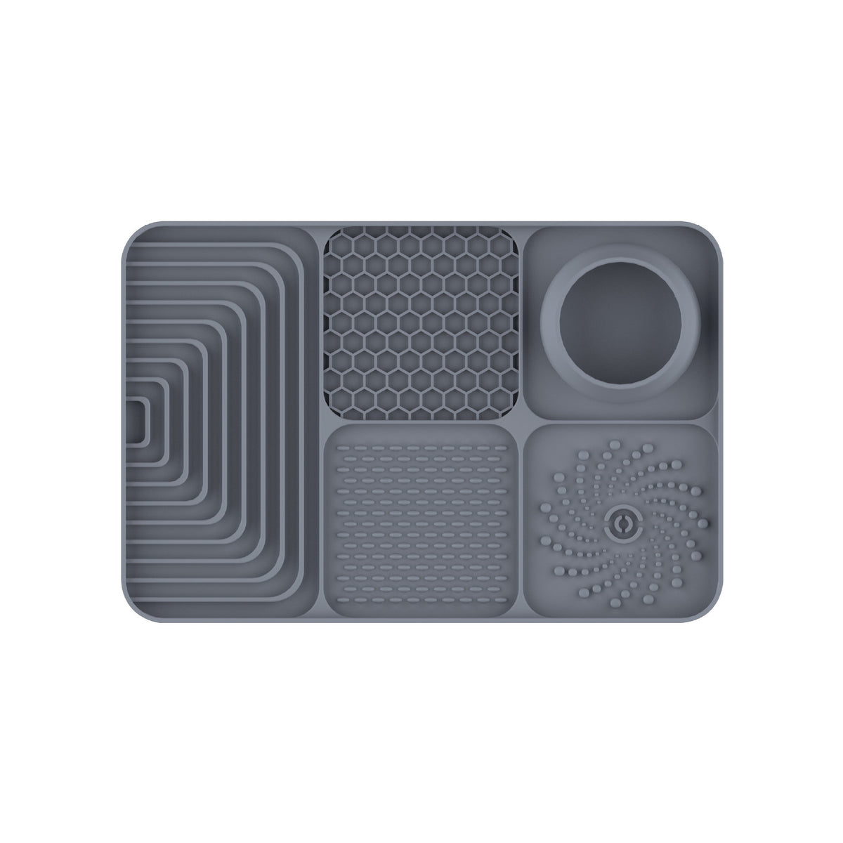 Silicone Pet Lick Mat Slow Feeder Tray with Suction Cup Non-Slip Base for Cats and Dogs