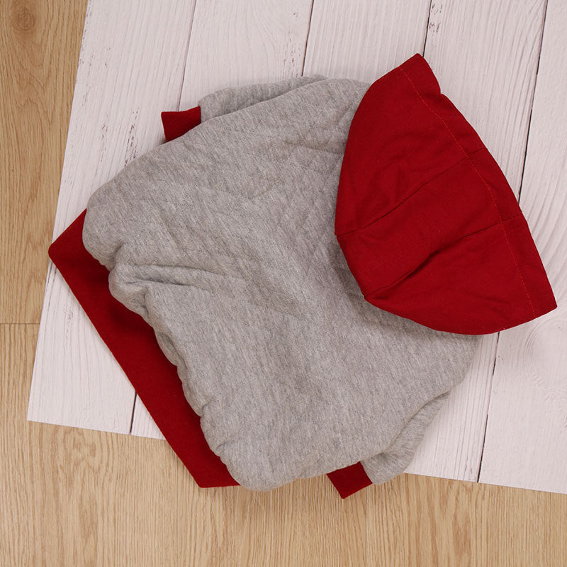 Thick cotton hooded festive dog coat, available in 2 colours, image 14