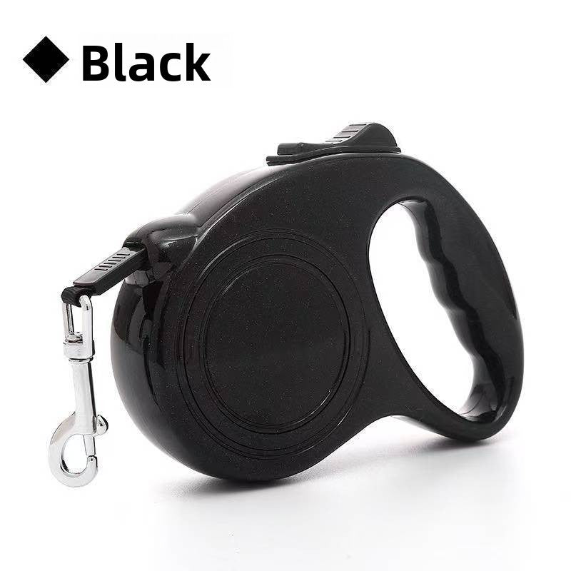 Retractable dog lead in black, product gallery photo