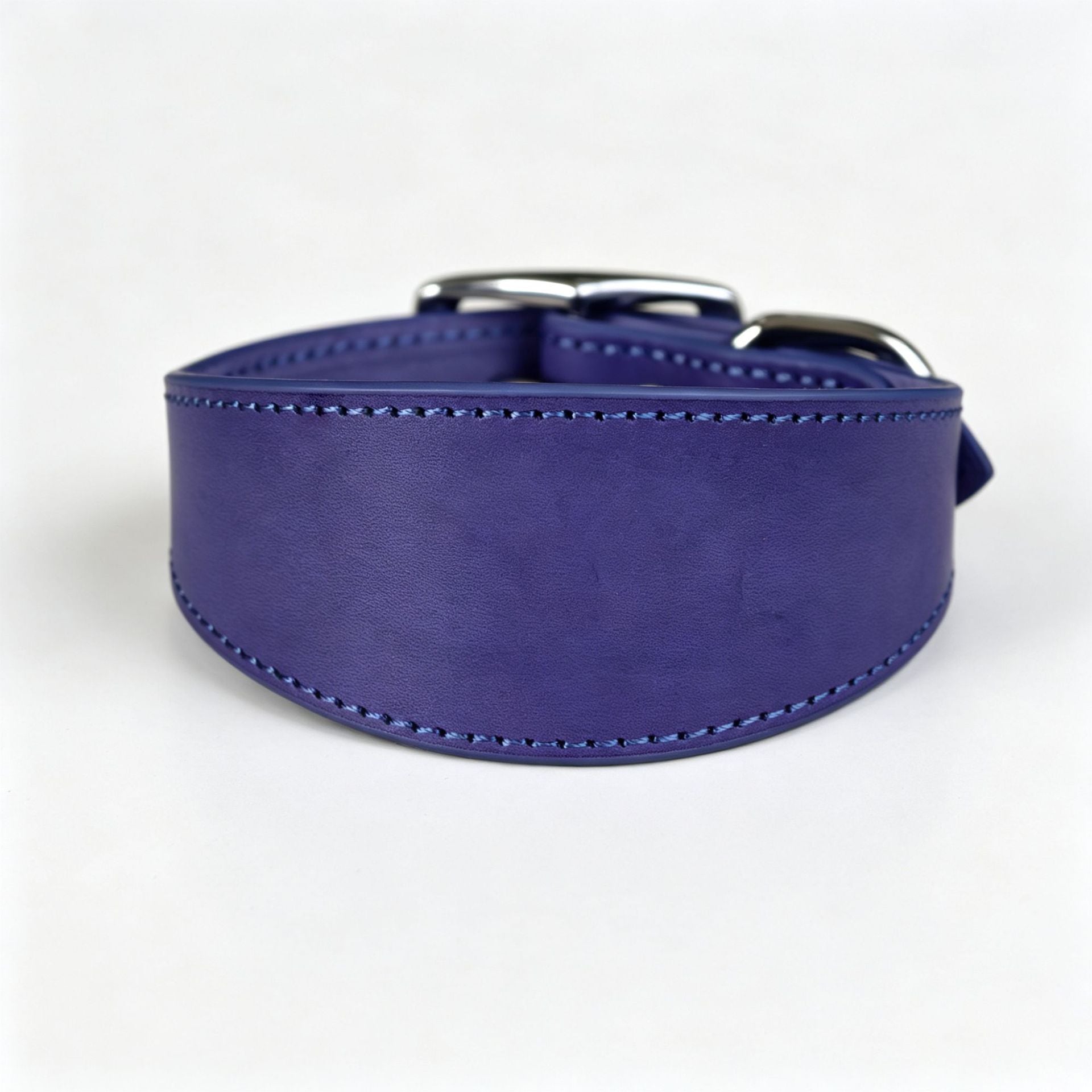 Wide leather collar for small dogs in a rich colour, product image 29