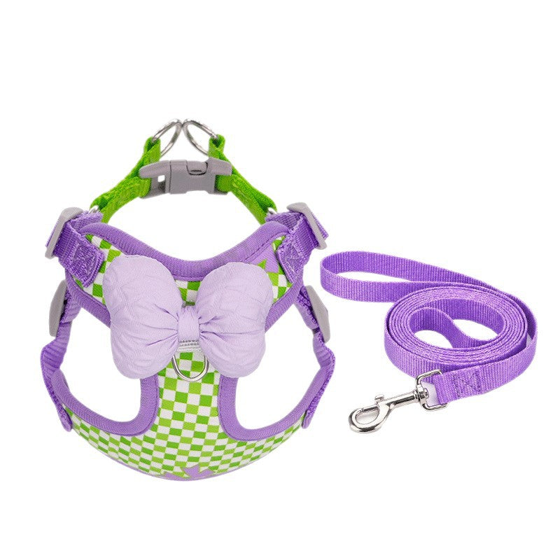 Breathable mesh X-harness with reflective strips, available from Pet Royale UK