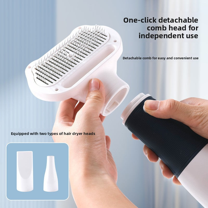 3-in-1 Pet Hair Dryer and Deshedding Brush for Dogs and Cats