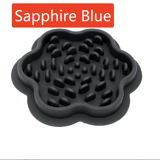 Non-Slip Silicone Slow Feeding Mat Bowl for Dogs and Cats in Square or Round Shape