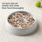Wave Pattern Slow Feed Pet Bowl in Light Grey or Cream White for Small Dogs and Cats