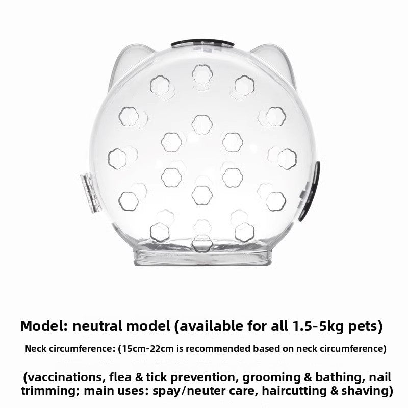 Adjustable cat grooming hood for bathing and nail clipping, product image 6