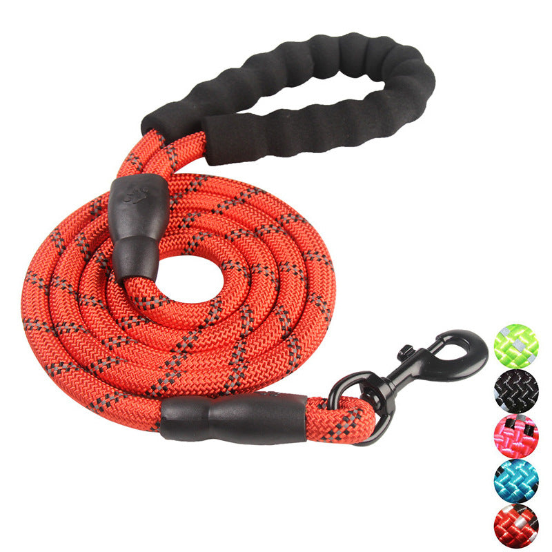 Reflective Nylon Rope Dog Lead for Safer Night Walks